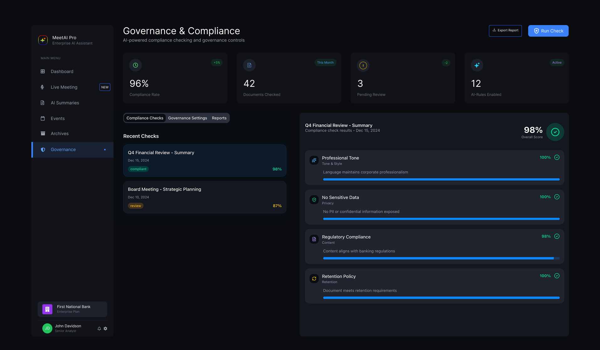Governance & Compliance